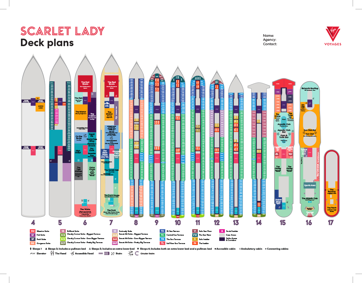 Virgin Voyages - Scarlet Lady - Deck Plans - One Pager.png