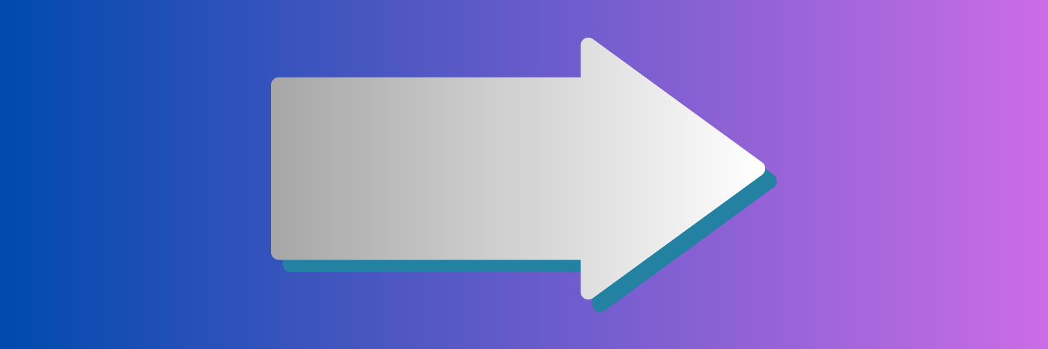 Orange and Teal Arrow Utilitarian Directional Business Floor Decal.png